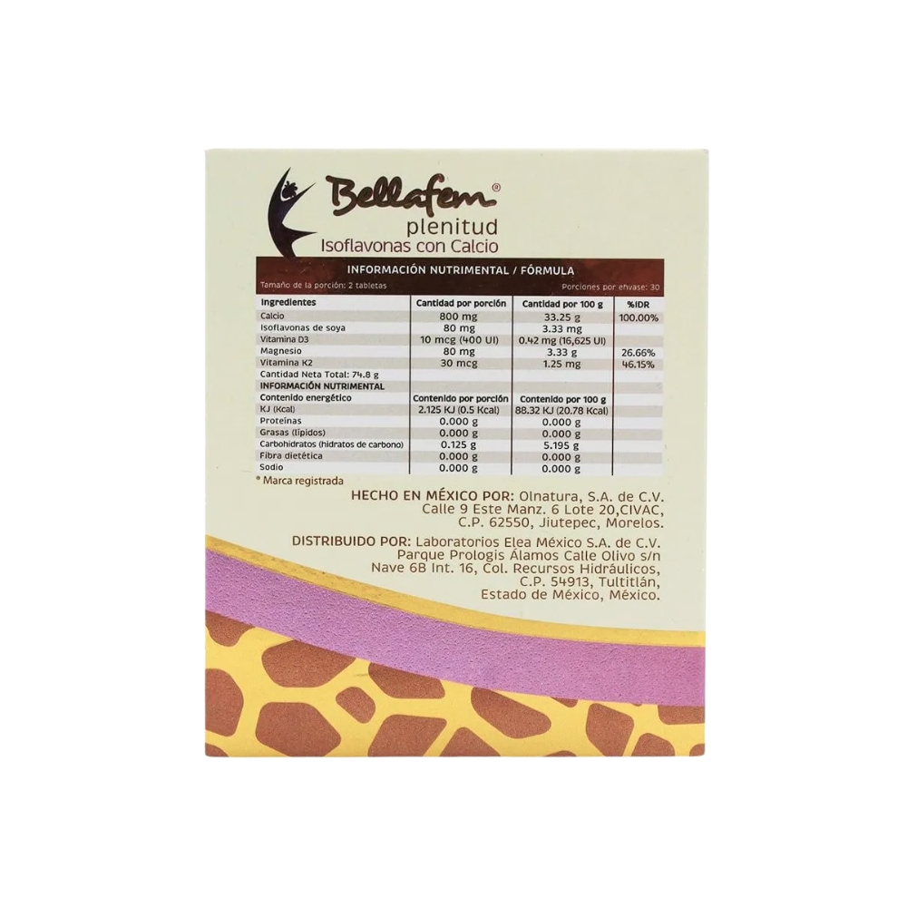 Bellafem Plenitud con 60 Tabletas