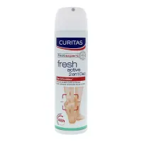 Curitas Foot Expert Fresh Acive Desodorante Para Pies Botella En Aerosol Con 150 Ml