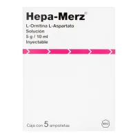 Hepa Merz 5 G Con 5 Ampolletas