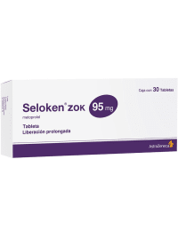 Seloken Zok 95 Mg Con 30 Tabletas Liberación Prolongada