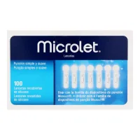 Lancetas Microlet con 100 piezas