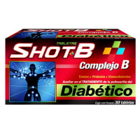 Shot B Diabetic con 30 Tabletas de 100 mg
