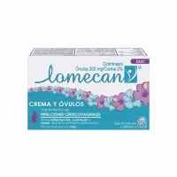 Lomecan Duo 2% Con 20 G De Crema, 3 Óvulos 200 Mg