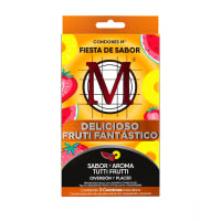 Condones M Fruti Fantástico Con 3 Piezas