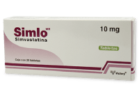 Simlo 10 Mg Con 20 Tabletas