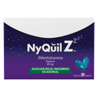 Nyquilz 25 Mg Con 30 Cápsulas