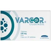 Varcor Cilostazol 100 Mg Con 30 Tabletas
