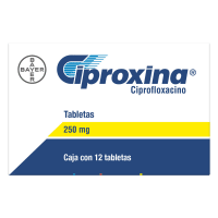 Ciproxina Ciprofloxacino 250 Mg Con 12 Comprimidos