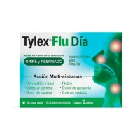 Tylex Flu 500 Mg/5 Mg Con 12 Tabletas