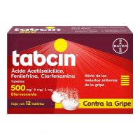 Tabcin 500/8/2 Mg Con 12 Tabletas Efervescentes