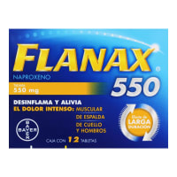 Flanax 550 Mg Con 12 Tabletas