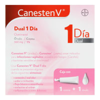 Canesten V Dual 1 Día 500 Mg/1% Con 1 Óvulo Y Crema 10 G