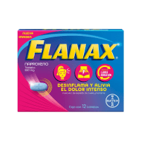 Flanax Cólicos Menstruales Con 12 Tabletas