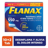 Flanax 550 Mg Con 12 Tabletas