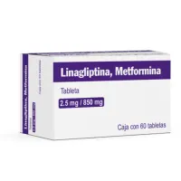 Linagliptina Metformina 2.5 Mg/850 Mg Con 60 Tabletas