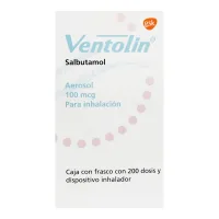 Ventolin 100 Mcg 200 Dosis Con Dispositivo Inhalador
