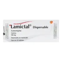 Lamictal 100 Mg Con 28 Tabletas Sabor Grosella