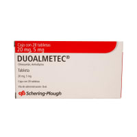 Duoalmetece 20/5 Mg Con 28 Tabletas