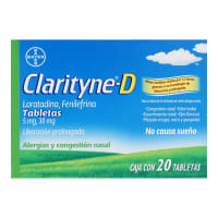Clarityne D 5/30 Mg Con 20 Tabletas