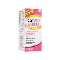 Caltrate 600+D con 60 Tabletas