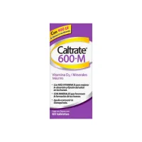 Caltrate 600+M con 60 Tabletas