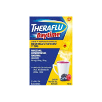 Theraflu Daytime 650/20/10 Mg Granulado Con 6 Sobres Sabor Frutos Del Bosque