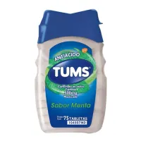 Tums 500 Mg Con 75 Tabletas Sabor Menta