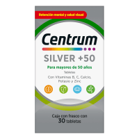 Centrum Silver Adulto 50+ Multivitamínico con 30 Tabletas