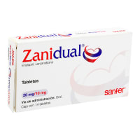Zanidual 20/10 Mg Con 14 Tabletas