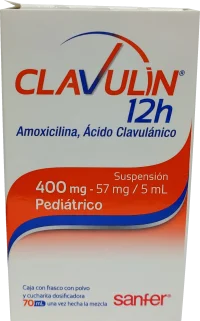 Clavulin 12H 400 Mg Suspensión Con 70 Ml