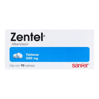 Zentel 200 Mg Con 10 Tabletas