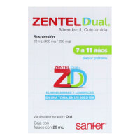 Zentel Dual 400/200 Mg Suspensión Oral Con 20 Ml
