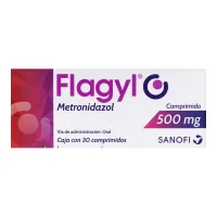 Flagyl Metronidazol 500 Mg Con 30 Comprimidos