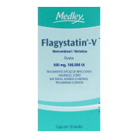 Flagystatin V 500 Mg/100000 Ui Con 10 Óvulos