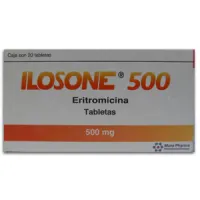 Ilosone Eritromicina 500 Mg Con 20 Tabletas