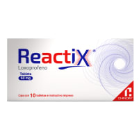 Reactix Loxoprofeno 60 Mg Con 10 Tabletas