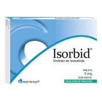 Isorbid 5 Mg Con 40 Tabletas Sublinguales