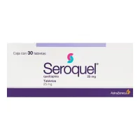Seroquel 25 Mg Con 30 Tabletas