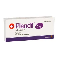 Plendil 5 Mg Con 30 Tabletas Liberación Prolongada