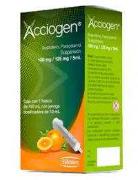 Acciogen Ibuprofeno Paracetamol Suspensión Con 120 Ml