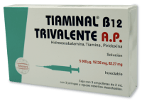 Tiaminal B12 Trivalente Ap 5000 Mcg/157.36 Mg/82.27 Mg Con 3 Ampolletas