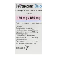Invokana Duo 150/850 Mg Con 60 Tableteas