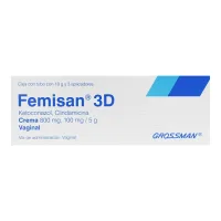 Femisan 3D 800/100 Mg Con 18 G De Crema Y 3 Aplicadores