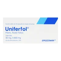 Uniferfol 36/0.80 Mg Con 30 Cápsulas