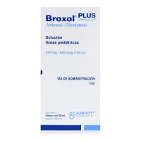 Broxol Plus 750 Mg/500 Mcg Con 20 Ml De Solución Pediátrica Gotas