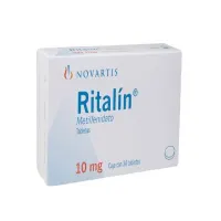 Ritalín Metilfenidato 10 Mg Con 30 Tabletas