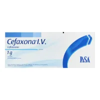 Cefaxona Iv Ceftriaxona 1 G Solución Inyectable Con 1 Frasco Ámpula De 3.5 Ml