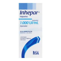 Inhepar 1000 Ui Con Frasco Ámpula 10 Ml