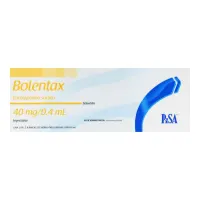 Bolentax 40 Mg Solución Inyectable 2 Jeringas Prellenadas