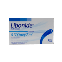 Libonide 0.500 Mg Suspensión Para Nebulización Con 5 Frascos Ámpula